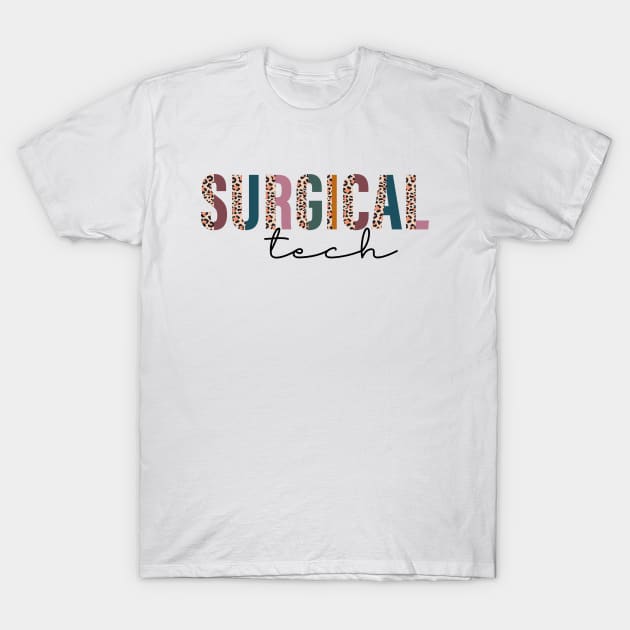 Surgical Tech Leopard Print T-Shirt by Almytee